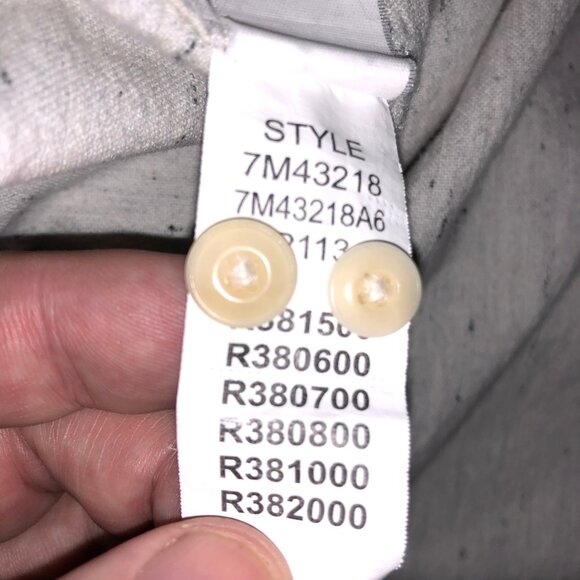 Lucky Brand Shirt Mens XXL Ivory Black Fleck Nep One Pocket Bay Street READ - Picture 9 of 9